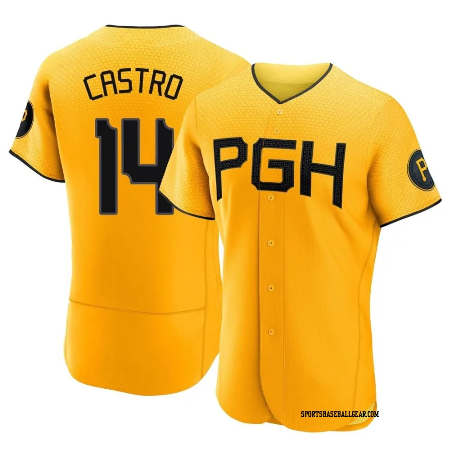 Rodolfo Castro Men's Pittsburgh Pirates Gold Authentic 2023 City Connect Jersey