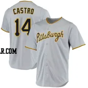 Rodolfo Castro Men's Pittsburgh Pirates Gray Replica Road Jersey