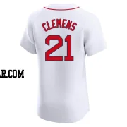 Roger Clemens Men's Boston Red Sox White Elite Home Jersey