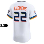 Roger Clemens Men's Houston Astros White Elite 2025 City Connect Jersey