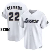 Roger Clemens Men's Houston Astros White Limited Throwback Cooperstown Collection Jersey