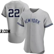 Roger Clemens Men's New York Yankees Gray Authentic Road Jersey