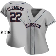 Roger Clemens Women's Houston Astros Gray Replica Road 2020 Jersey