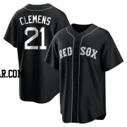 Roger Clemens Youth Boston Red Sox Black/White Replica Jersey