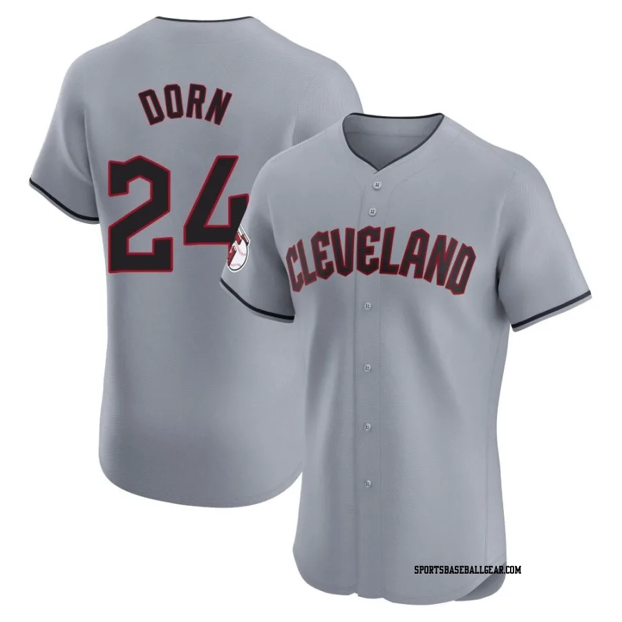Roger Dorn Men's Cleveland Guardians Gray Elite Road Jersey