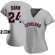 Roger Dorn Women's Cleveland Guardians Gray Replica Road Jersey