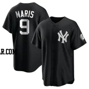 Roger Maris Men's New York Yankees Black/White Replica Jersey