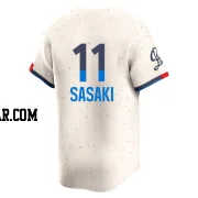 Roki Sasaki Youth Los Angeles Dodgers Cream Limited 2024 City Connect Jersey