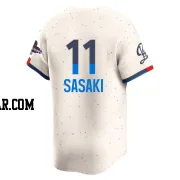 Roki Sasaki Youth Los Angeles Dodgers Cream Limited 2024 City Connect World Series Champions Jersey