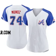 Rolddy Munoz Women's Atlanta Braves White Replica 2023 City Connect Jersey