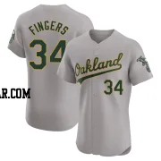 Rollie Fingers Men's Oakland Athletics Gray Elite Road Jersey