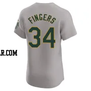Rollie Fingers Men's Oakland Athletics Gray Elite Road Jersey