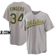 Rollie Fingers Men's Oakland Athletics Gray Replica Away 2.0 Jersey