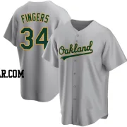 Rollie Fingers Youth Oakland Athletics Gray Replica Road Jersey