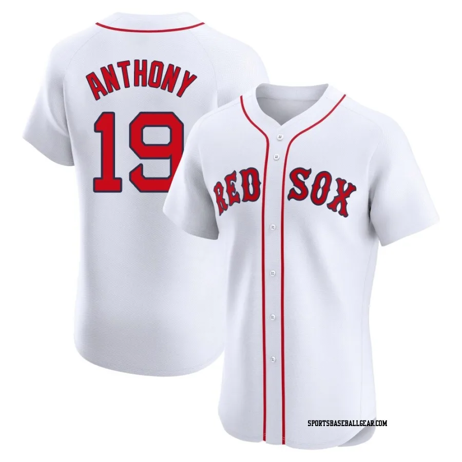 Roman Anthony Men's Boston Red Sox White Elite Home Jersey