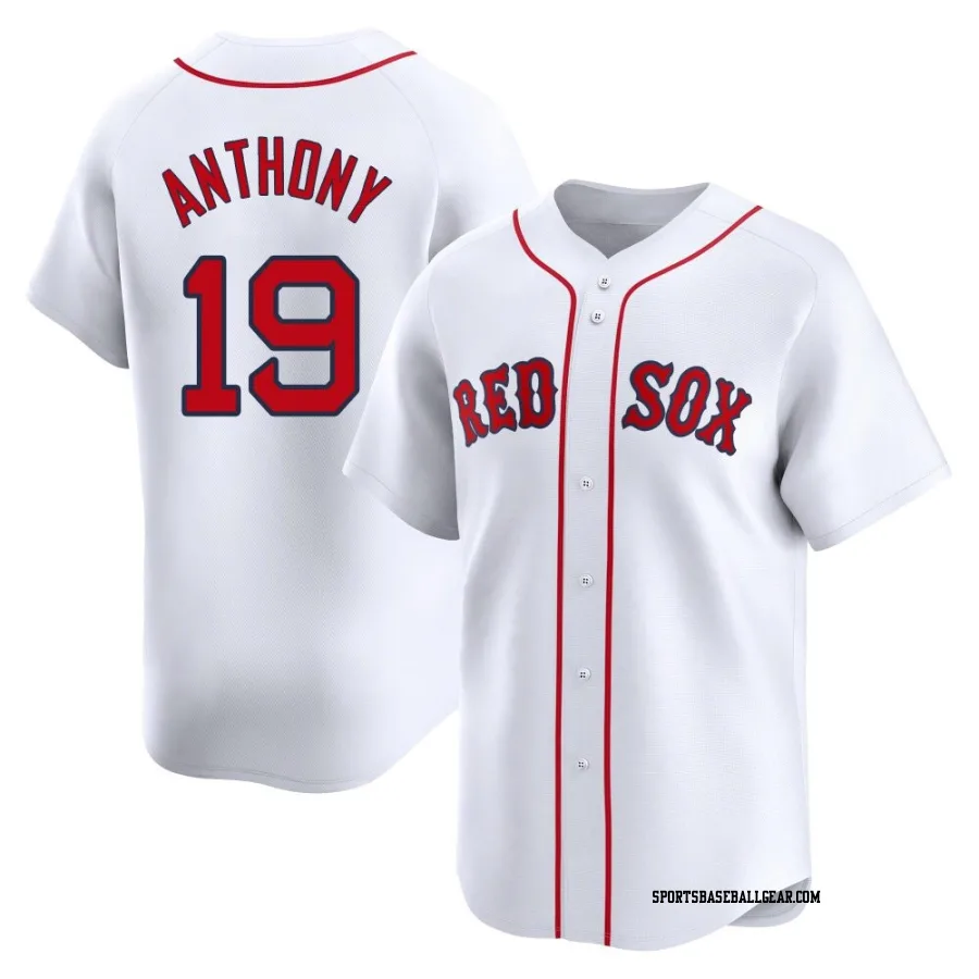 Roman Anthony Men's Boston Red Sox White Limited Home Jersey
