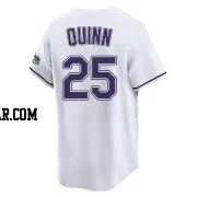 Roman Quinn Youth Tampa Bay Rays White Limited Throwback Cooperstown Jersey