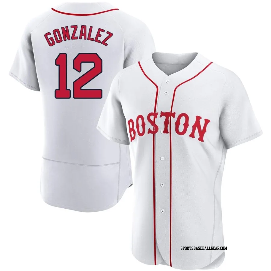 Romy Gonzalez Men's Boston Red Sox White Authentic 2021 Patriots' Day Jersey