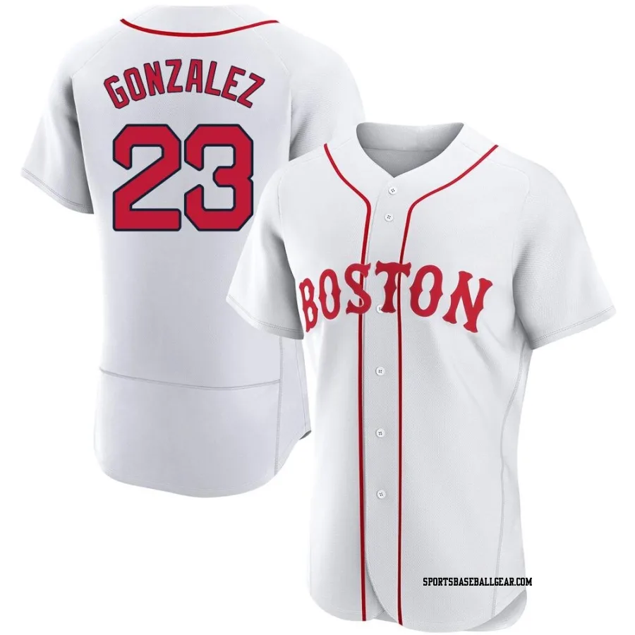 Romy Gonzalez Men's Boston Red Sox White Authentic 2021 Patriots' Day Jersey