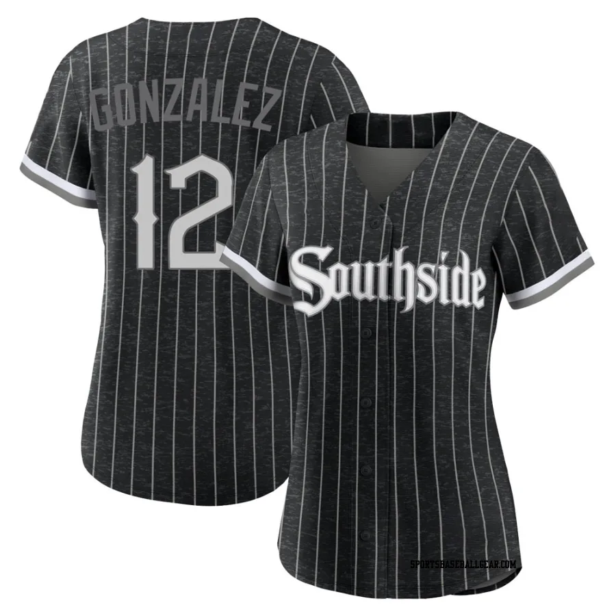 Romy Gonzalez Women's Chicago White Sox Black Replica 2021 City Connect Jersey