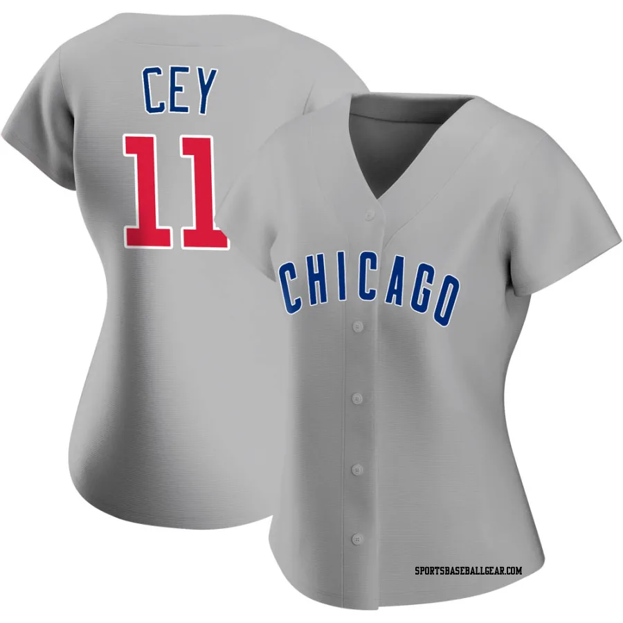 Ron Cey Women's Chicago Cubs Gray Authentic Road Jersey