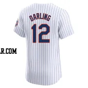 Ron Darling Men's New York Mets White Elite Home Jersey