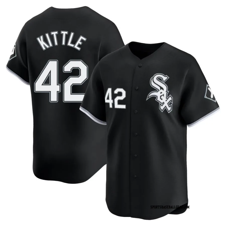 Ron Kittle Men&#039;s Chicago White Sox Black Limited Alternate Jersey
