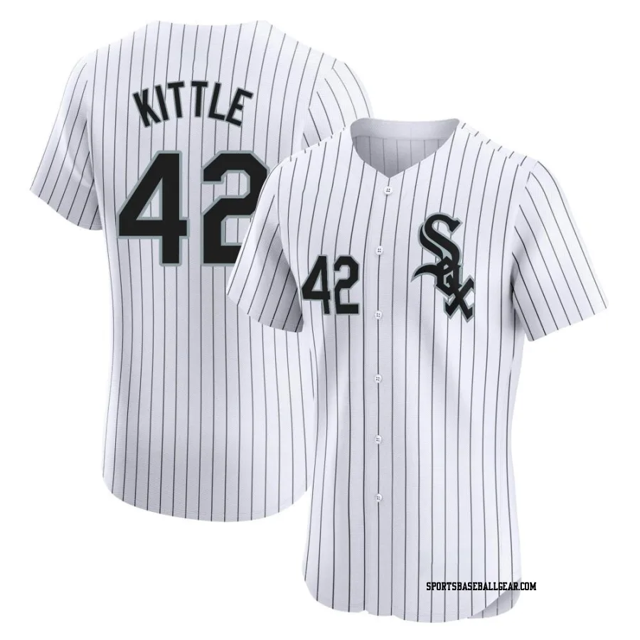 Ron Kittle Men&#039;s Chicago White Sox White Elite Home Jersey