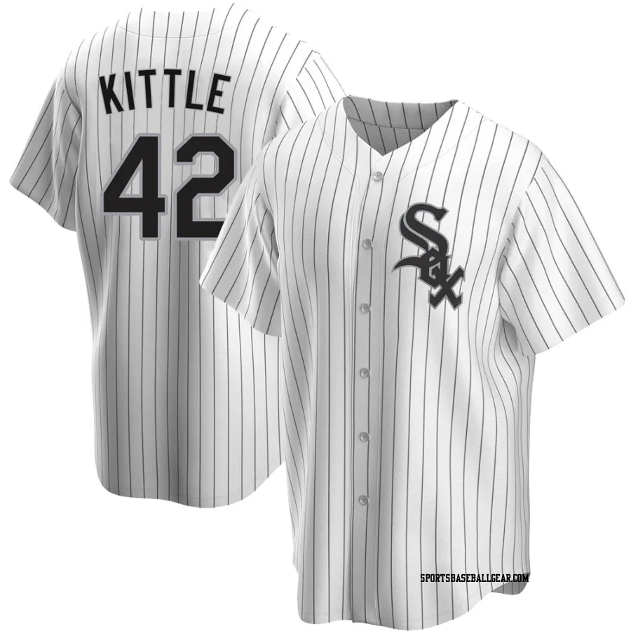 Ron Kittle Men&#039;s Chicago White Sox White Replica Home Jersey
