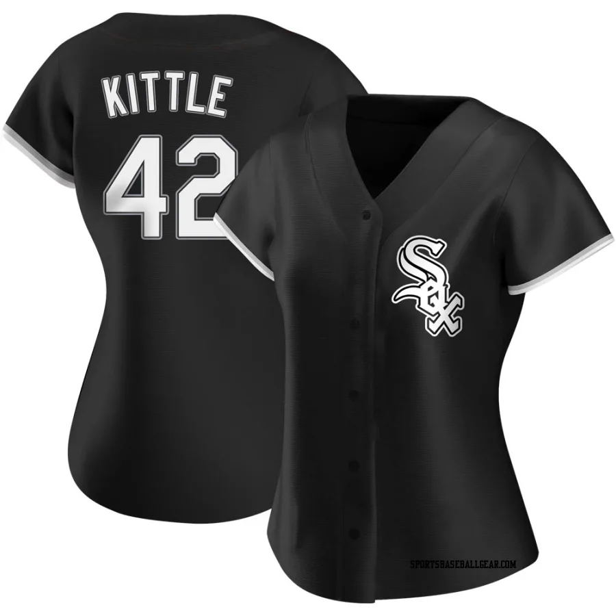 Ron Kittle Women&#039;s Chicago White Sox Black Replica Alternate Jersey
