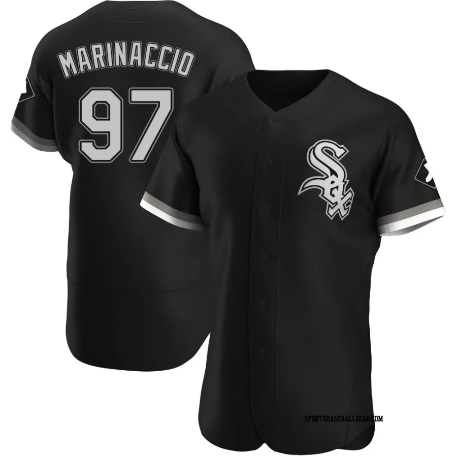 Ron Marinaccio Men's Chicago White Sox Black Authentic Alternate Jersey
