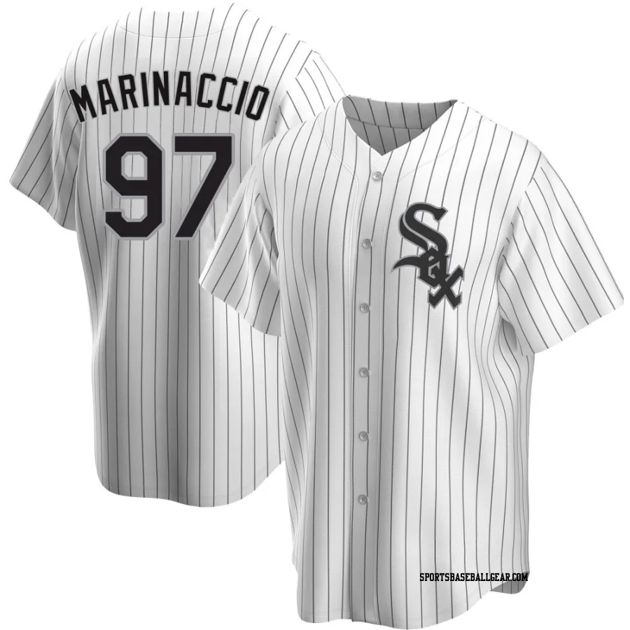 Ron Marinaccio Men's Chicago White Sox White Replica Home Jersey