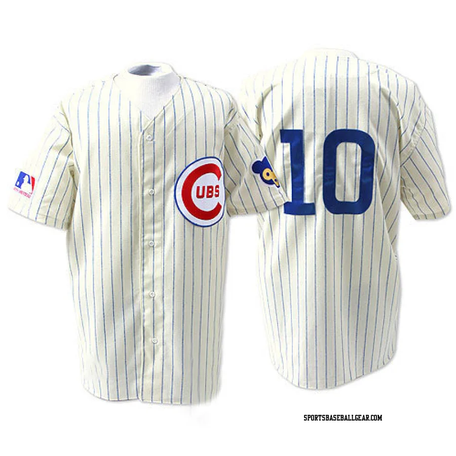 Ron Santo Men's Chicago Cubs Cream Authentic 1969 Throwback Jersey