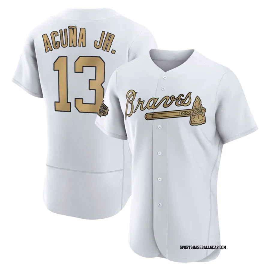 Ronald Acuna Jr. Men's Atlanta Braves White Game Authentic 2022 All-Star Jersey