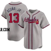 Ronald Acuna Jr. Youth Atlanta Braves Gray Limited Away Jersey
