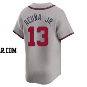 Ronald Acuna Jr. Youth Atlanta Braves Gray Limited Away Jersey