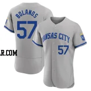 Ronald Bolanos Men's Kansas City Royals Gray Authentic 2022 Road Jersey