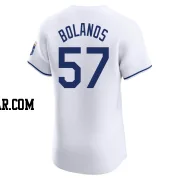 Ronald Bolanos Men's Kansas City Royals White Elite Home Jersey