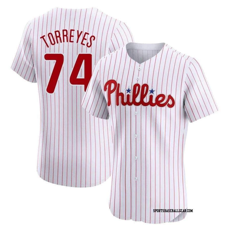 Ronald Torreyes Men's Philadelphia Phillies White Elite Home Jersey
