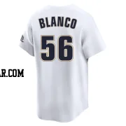 Ronel Blanco Men's Houston Astros White Limited Throwback Cooperstown Collection Jersey