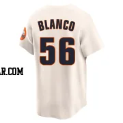 Ronel Blanco Youth Houston Astros Cream Limited Throwback Cooperstown Collection Jersey