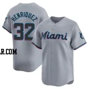 Ronny Henriquez Youth Miami Marlins Gray Limited Road Jersey