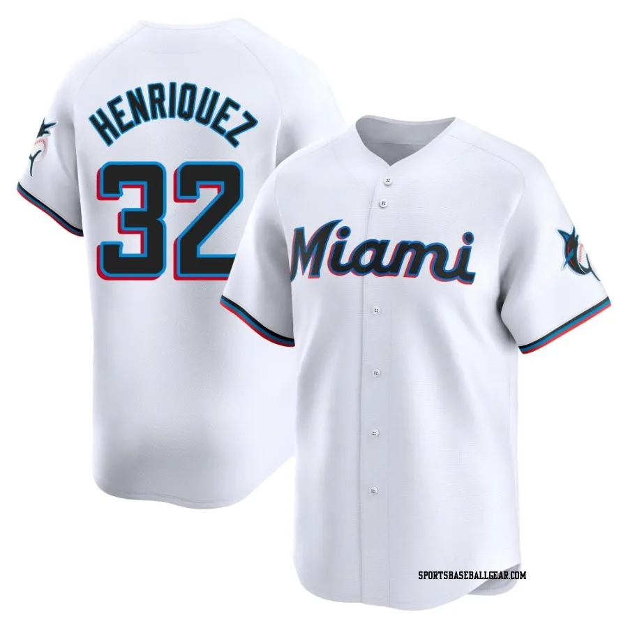 Ronny Henriquez Youth Miami Marlins White Limited Home Jersey