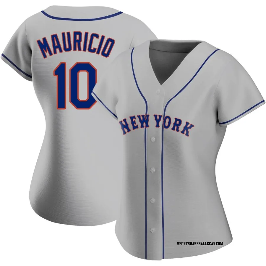 Ronny Mauricio Women's New York Mets Gray Replica Road Jersey