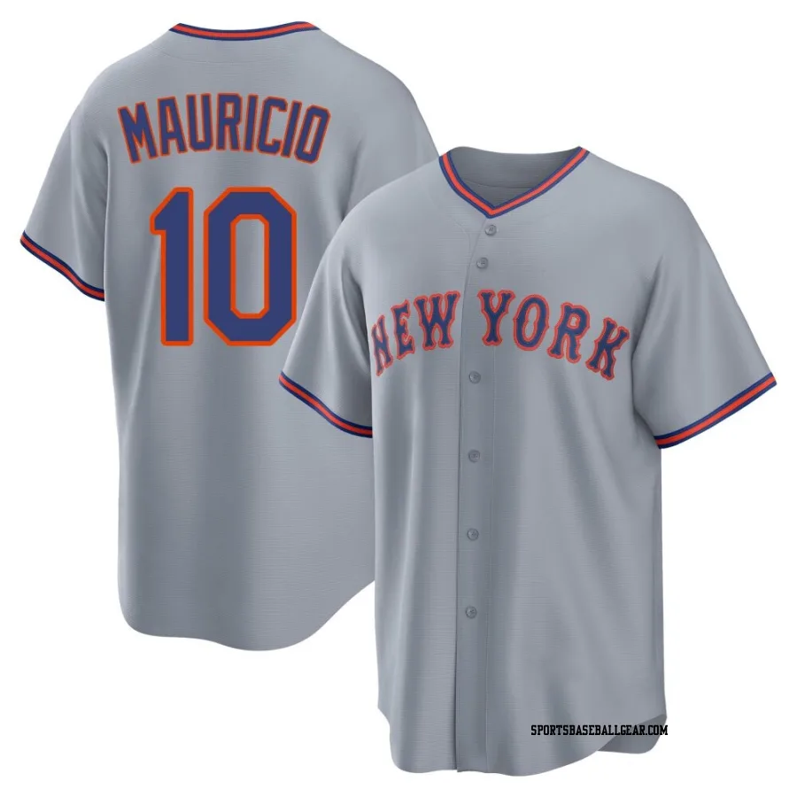 Ronny Mauricio Youth New York Mets Gray Replica Away 2.0 Jersey