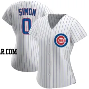 Ronny Oliver Simon Women's Chicago Cubs White Authentic Home Jersey