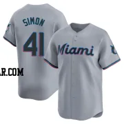 Ronny Simon Youth Miami Marlins Gray Limited Road Jersey