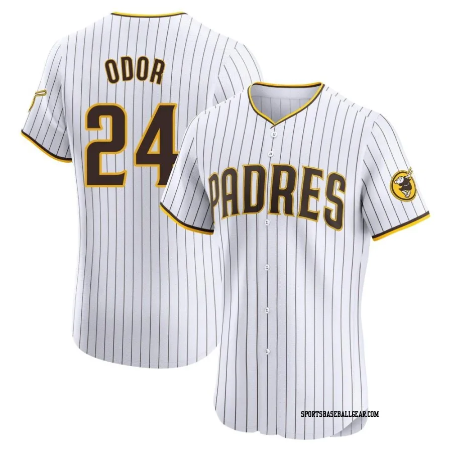 Rougned Odor Men's San Diego Padres White Elite Home Jersey