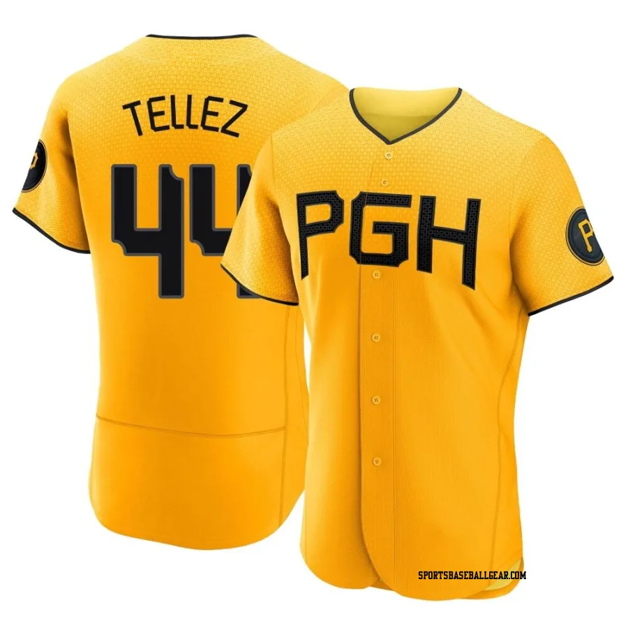 Rowdy Tellez Men's Pittsburgh Pirates Gold Authentic 2023 City Connect Jersey