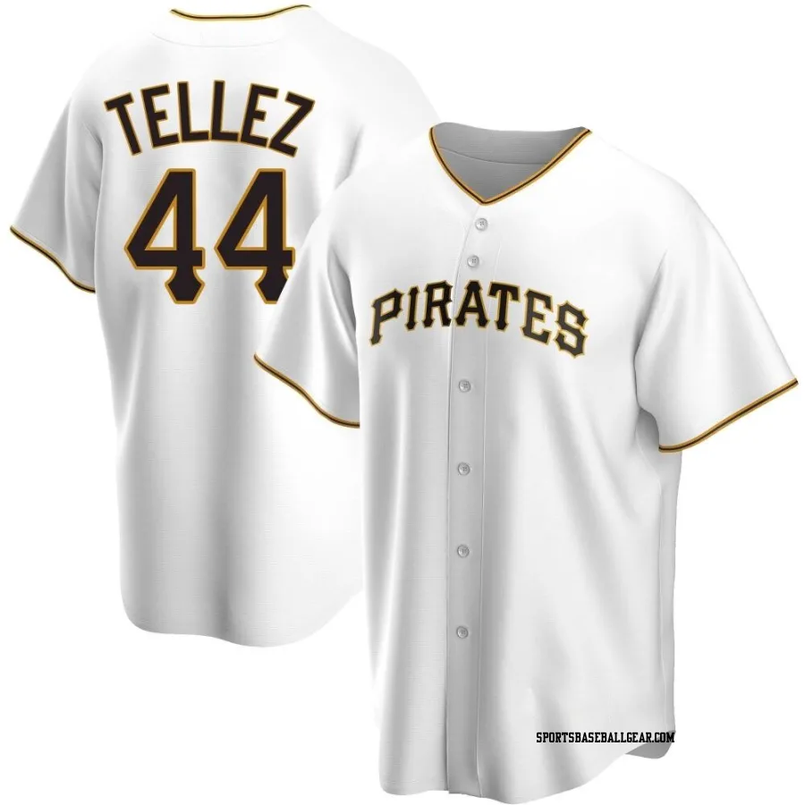 Rowdy Tellez Men's Pittsburgh Pirates White Replica Home Jersey